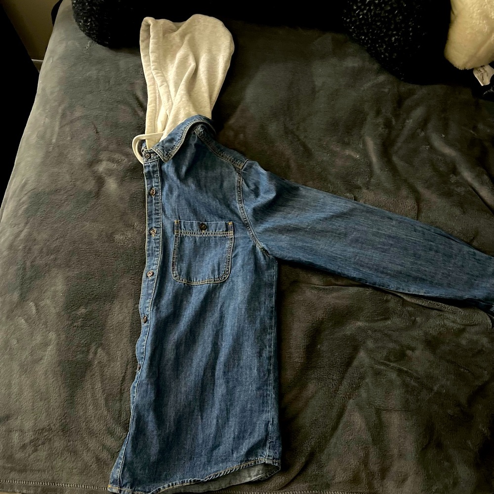 Denim Jacket w/Hoodie For Sale!